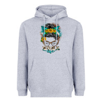 Heather Grey nona life messy bun Heavyweight Hoodie - BarkalooDesign