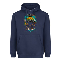 Navy nona life messy bun Heavyweight Hoodie - BarkalooDesign