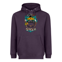 Plum nona life messy bun Heavyweight Hoodie - BarkalooDesign