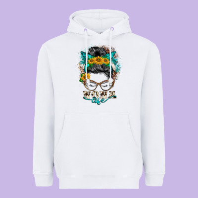 Nona Life Messy Bun Heavyweight Hoodie Designed By Barkaloodesign