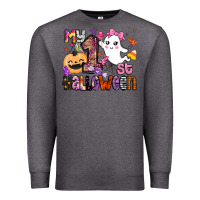 Charcoal Heather my 1st halloween Premium Sweatshirt - BarkalooDesign