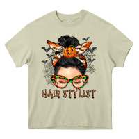 Mossy Hair stylist messy bun Heavy Core Tee - BarkalooDesign