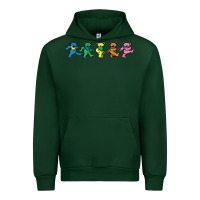 Forest Green Jerrys Designer Bears Urban Hoodie - InspiraDesign