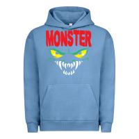 Pigment Pebble Blue monster Urban Hoodie - InspiraDesign