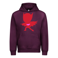Mauve Wine owlette illustration Urban Hoodie - InspiraDesign