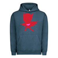 Pigment Midnight Navy owlette illustration Urban Hoodie - InspiraDesign