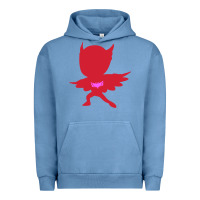 Pigment Pebble Blue owlette illustration Urban Hoodie - InspiraDesign