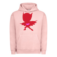 Pigment Salmon owlette illustration Urban Hoodie - InspiraDesign