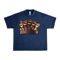 Navy melanin juneteenth Urban Heavy Tee - CowGirlArtShop