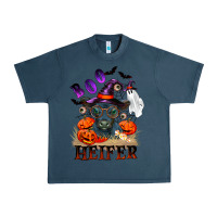 Midnight Navy Boo heifer black angus Urban Heavy Tee - RanaPortraitStore