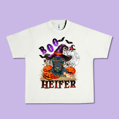 Boo Heifer Black Angus Urban Heavy Tee Designed By Ranaportraitstore