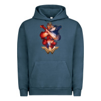 Pigment Midnight Navy wonder woman movie arms crossed t shirt Urban Hoodie - InspiraDesign