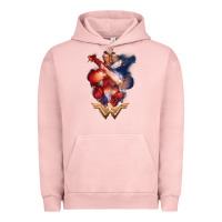 Pigment Salmon wonder woman movie arms crossed t shirt Urban Hoodie - InspiraDesign