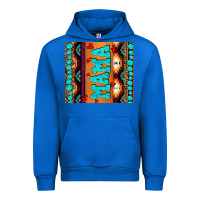 Cobalt aztec leopard glitter Urban Hoodie - AdoDesignShop