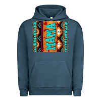 Pigment Midnight Navy aztec leopard glitter Urban Hoodie - AdoDesignShop