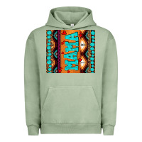 Pigment Oil Green aztec leopard glitter Urban Hoodie - AdoDesignShop