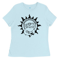 Authentic Church Of The Toad Of Light Psychedlic Frog Licking (distres Ladies Tee | Teevron