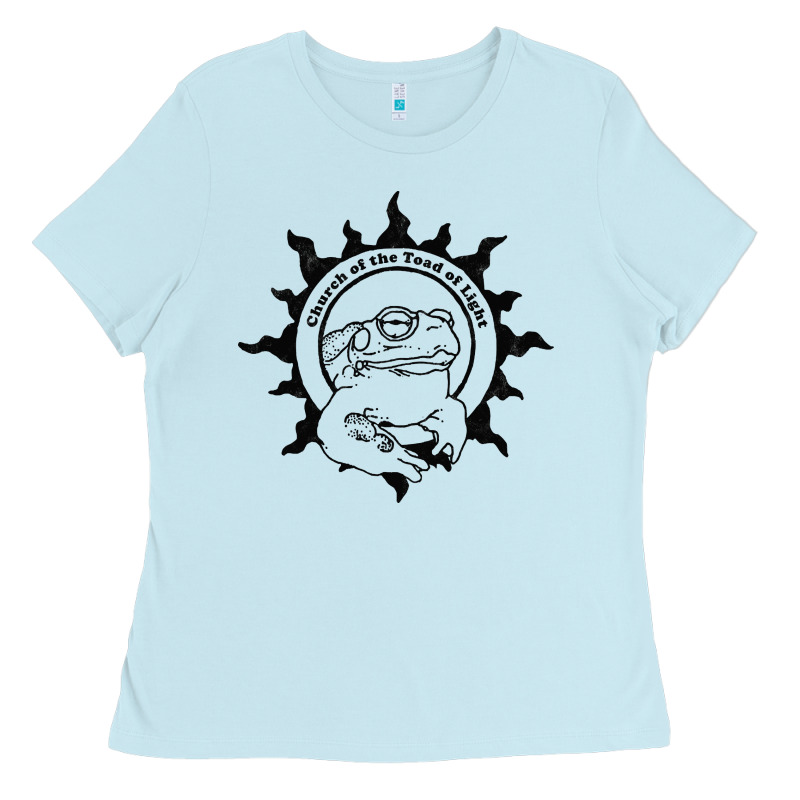 Authentic Church Of The Toad Of Light Psychedlic Frog Licking (distres Ladies Tee by DesignPulse | Teevron