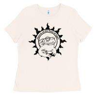 Bone Authentic Church Of The Toad Of Light Psychedlic Frog Licking (Distres Ladies Tee - DesignPulse