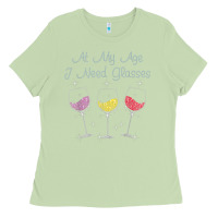 Matcha At My Age I need Glasses Ladies Tee - DesignPulse