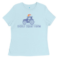 Baby Blue diddly farm for men and women Ladies Tee - DesignPulse
