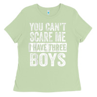 Matcha You Can't Scare Me I Have Three Boys Funny Sons Mom Dad Gift Ladies Tee - DesignPulse