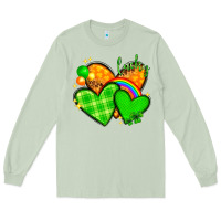 Matcha St. Patrick's Day hearts St. Patricks day Long Sleeve Tee - HowdyJamesFarm