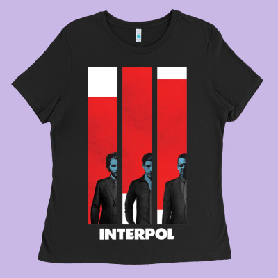 Interpol Ban Ladies Tee Designed By Designpulse