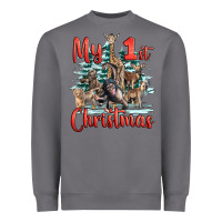 Storm my first christmas baby safari animals Heavyweight Sweatshirt - LillyAllenDesigns