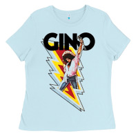 Baby Blue Gino time basketball Ladies Tee - DesignPulse