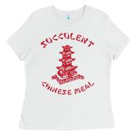 White SUCCULENT CHINESE MEAL CHINESE TAKE OUT TAKE AWAY Ladies Tee - DesignPulse