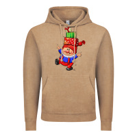 Vintage Coffee cute christmas gnome Vintage Hoodie - CowGirlArtShop