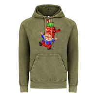 Vintage Olive cute christmas gnome Vintage Hoodie - CowGirlArtShop