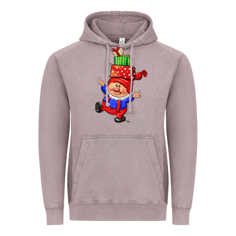 Cute Christmas Gnome Vintage Hoodie by CowGirlArtShop | Teevron