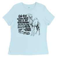 Baby Blue New Hump day camel Guess What Day Ladies Tee - DesignPulse
