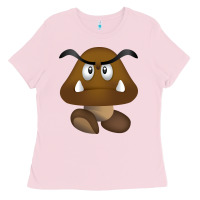 Bubblegum Pink goomba Ladies Tee - DesignPulse