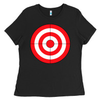 Bulls Eye Target Lazy Diy Halloween Costume Darts Shooting T Shirt Ladies Tee | Teevron