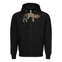 Black Ocelot Zipper Hoodie - LillyAllenDesigns
