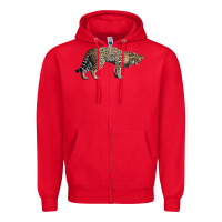 Red Ocelot Zipper Hoodie - LillyAllenDesigns
