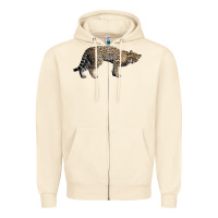 Sandshell Ocelot Zipper Hoodie - LillyAllenDesigns