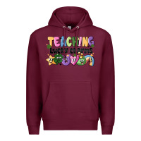 Burgundy Teaching Lucky Charms Premium Hoodie - CowhideDigitalArt