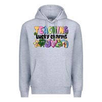 Heather Grey Teaching Lucky Charms Premium Hoodie - CowhideDigitalArt