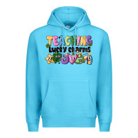 Ocean Blue Teaching Lucky Charms Premium Hoodie - CowhideDigitalArt