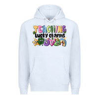 White Teaching Lucky Charms Premium Hoodie - CowhideDigitalArt