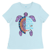 Baby Blue In a World full of Grandmas be a Gammy Ladies Tee - Bettercallsaul