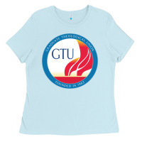 Baby Blue graduate, theological, education (GTU) Ladies Tee - PixelWave