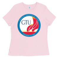Bubblegum Pink graduate, theological, education (GTU) Ladies Tee - PixelWave