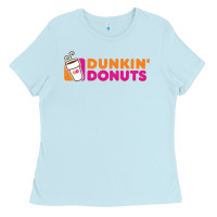 Baby Blue Dunkin'donuts Ladies Tee - PixelWave