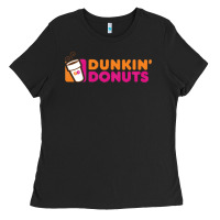 Black Dunkin'donuts Ladies Tee - PixelWave