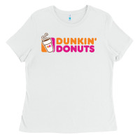 White Dunkin'donuts Ladies Tee - PixelWave